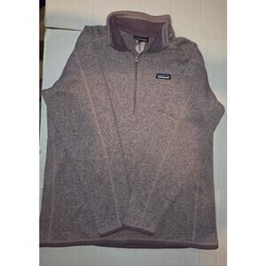 Patagonia Better Sweater Heathered Purple Lilac Fleece Pullover Jacket XL